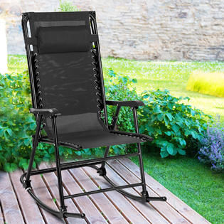 rocker rocking porch folding zero chair gravity goplus sunshade canopy furniture zoom