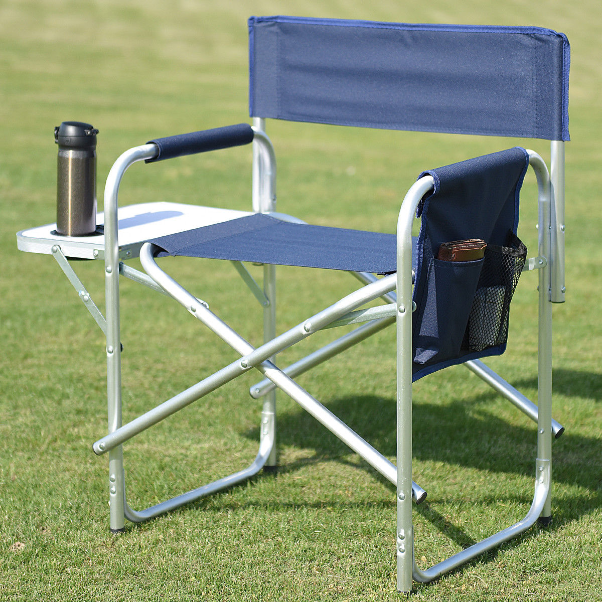 Goplus Folding Director S Chair Side Table Outdoor Camping