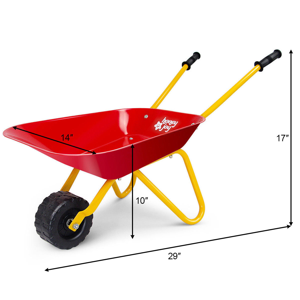 metal toy wheelbarrow