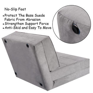 Goplus Fold Down Chair Flip Out Lounger Convertible Sleeper Bed