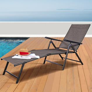 Goplus HW66061-2 2PCS Pool Chaise Lounge Chair Recliner Outdoor Patio  Furniture Adjustable New