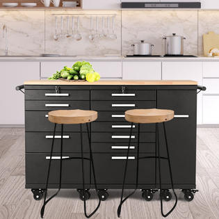 Goplus Rolling Steel Tool Chest Cart 12 Drawers Garage Storage
