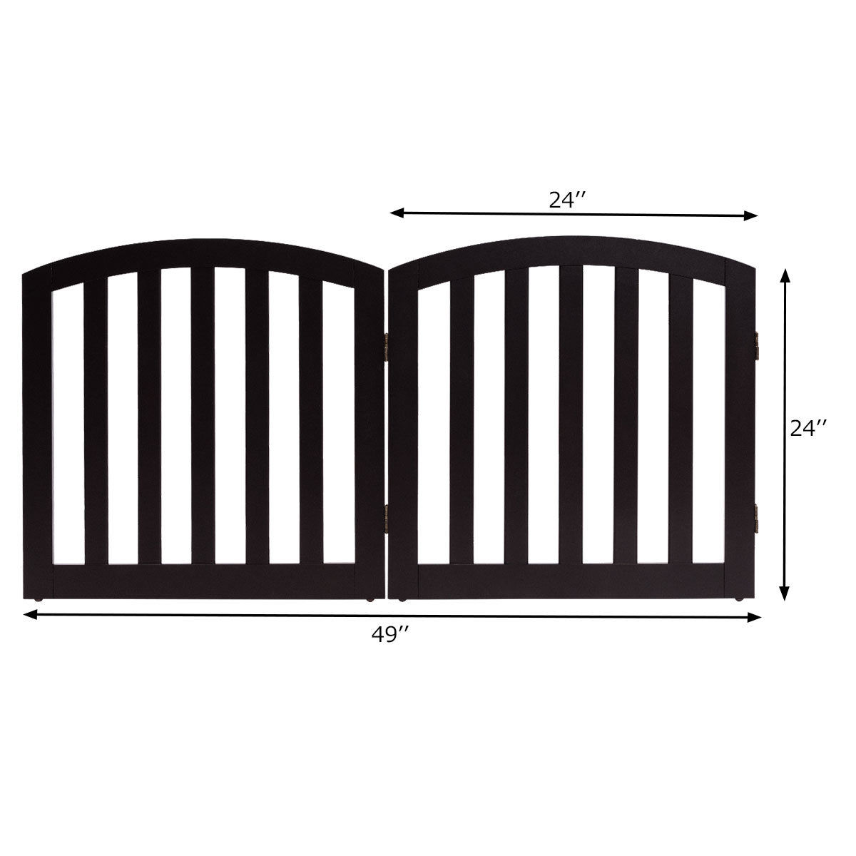 2 panel folding dog gate