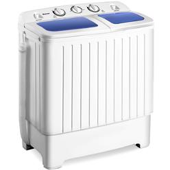 Costway Portable Mini Compact Twin Tub 17.6lb Washing Machine Washer Spin Spinner