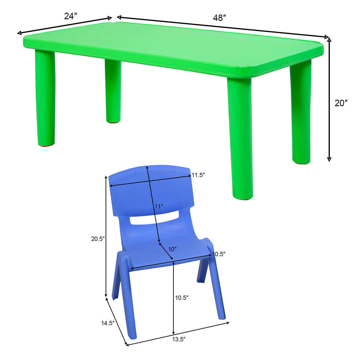 play school chair and table