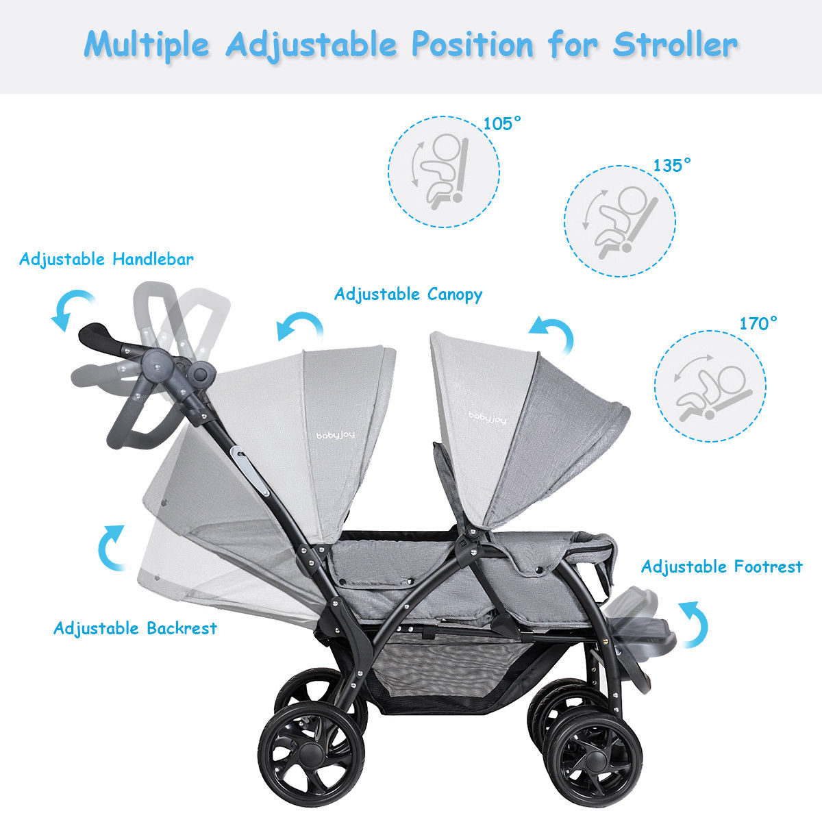 front back stroller