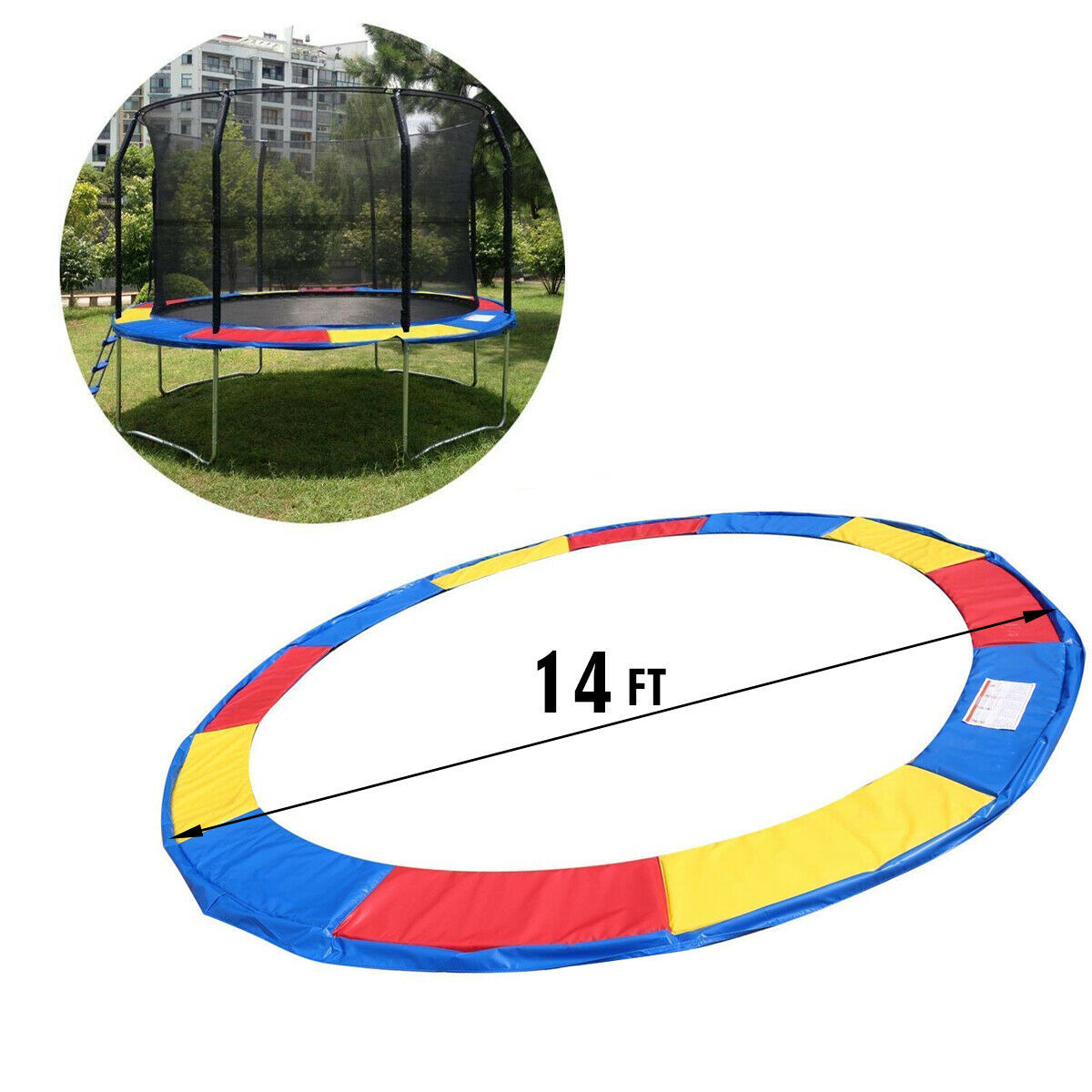 Trampoline safety pad 14 ft Clearance