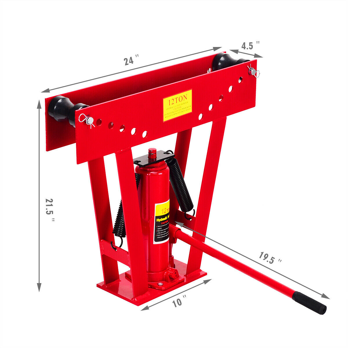 Exhaust Tubing Bender >> Costway 12 Ton Heavy Duty Hydraulic Pipe Bender Tubing Exhaust Tubing Bender >> Costway 12 Ton Heavy Duty Hydraulic Pipe Bender Tubing