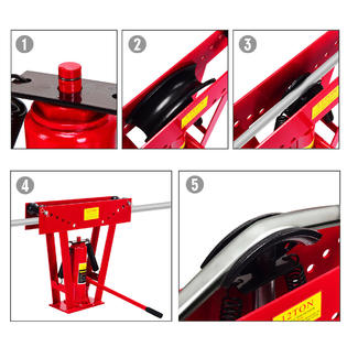 Exhaust Tubing Bender >> Costway 12 Ton Heavy Duty Hydraulic Pipe Bender Tubing Exhaust Tubing Bender >> Costway 12 Ton Heavy Duty Hydraulic Pipe Bender Tubing