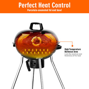 Goplus Op3456 18 5 Inch Kettle Charcoal Grill Bbq Outdoor Backyard