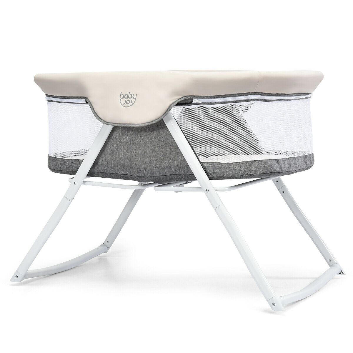 gray bassinet