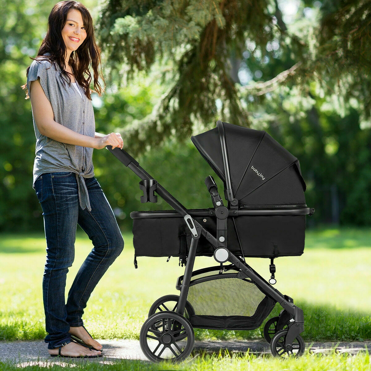 baby joy stroller 2 in 1
