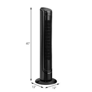 Costway Hw54236 40 Lcd Tower Fan Digital Control Oscillating Cooling Bladeless