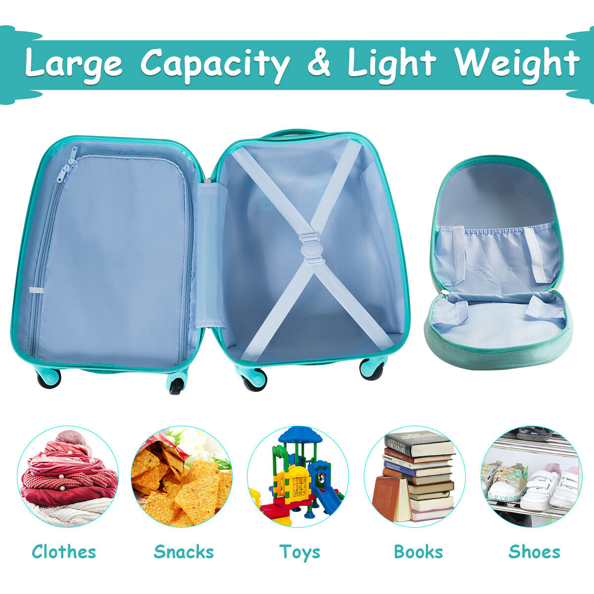 costway kids luggage