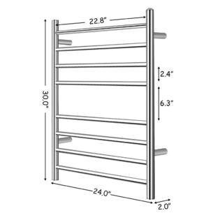 Goplus Towel Warmer Drying Rack Wall Mount Stainless Steel