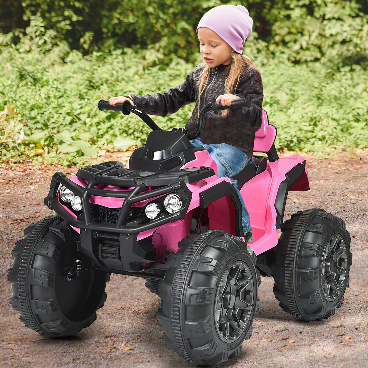 pink 12v four wheeler