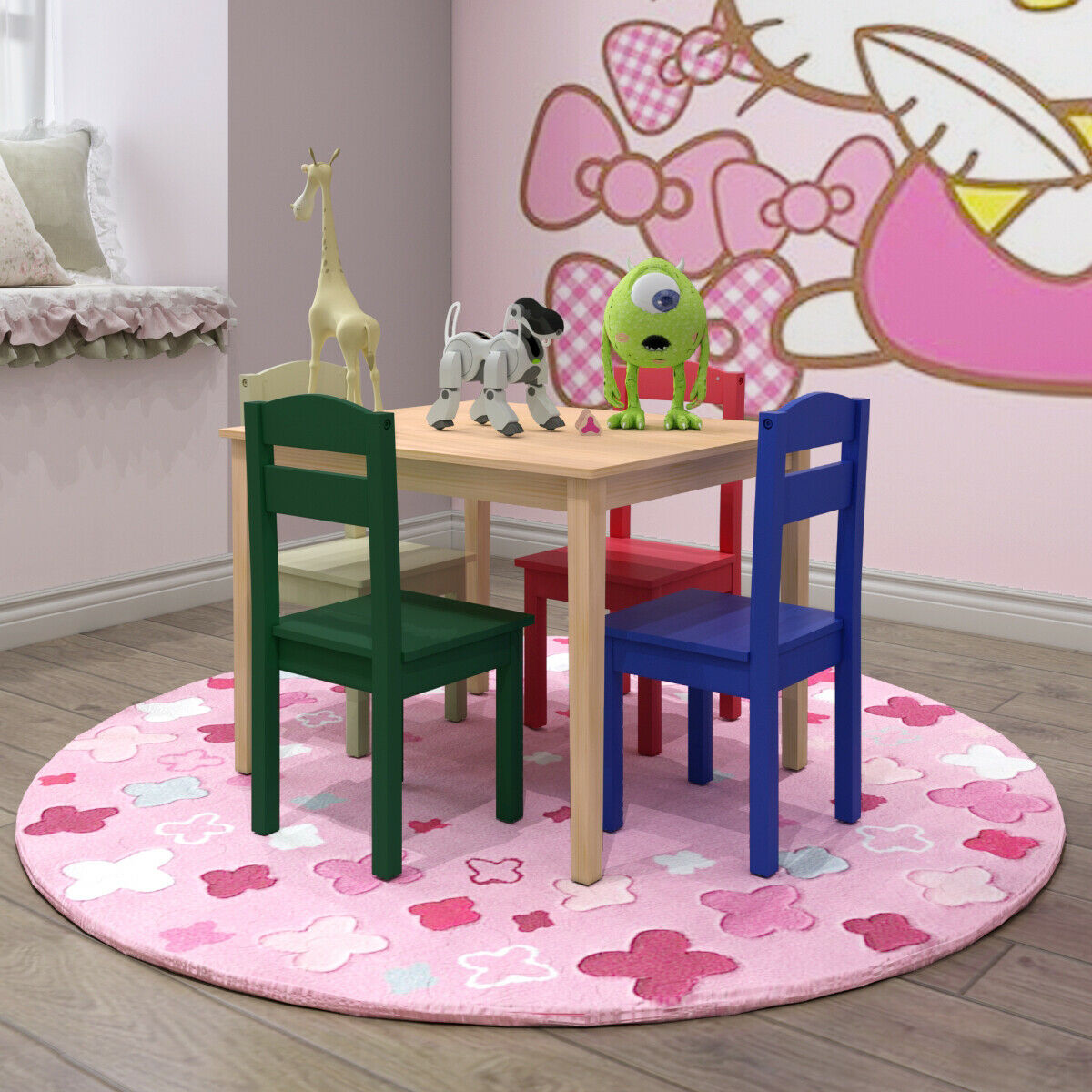 children's 5 piece table and chair set