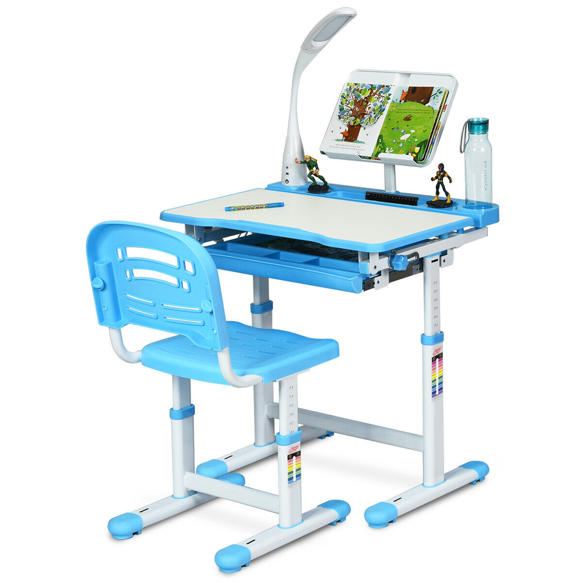 blue kids desk chair