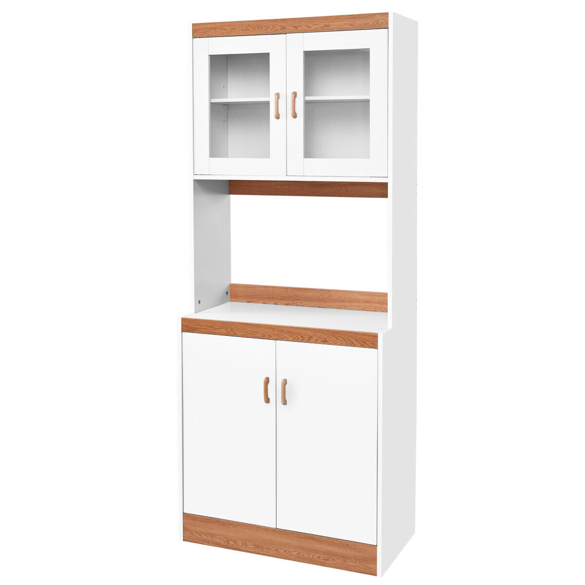 Other Microwave Pantry Cabinet With Microwave Insert White