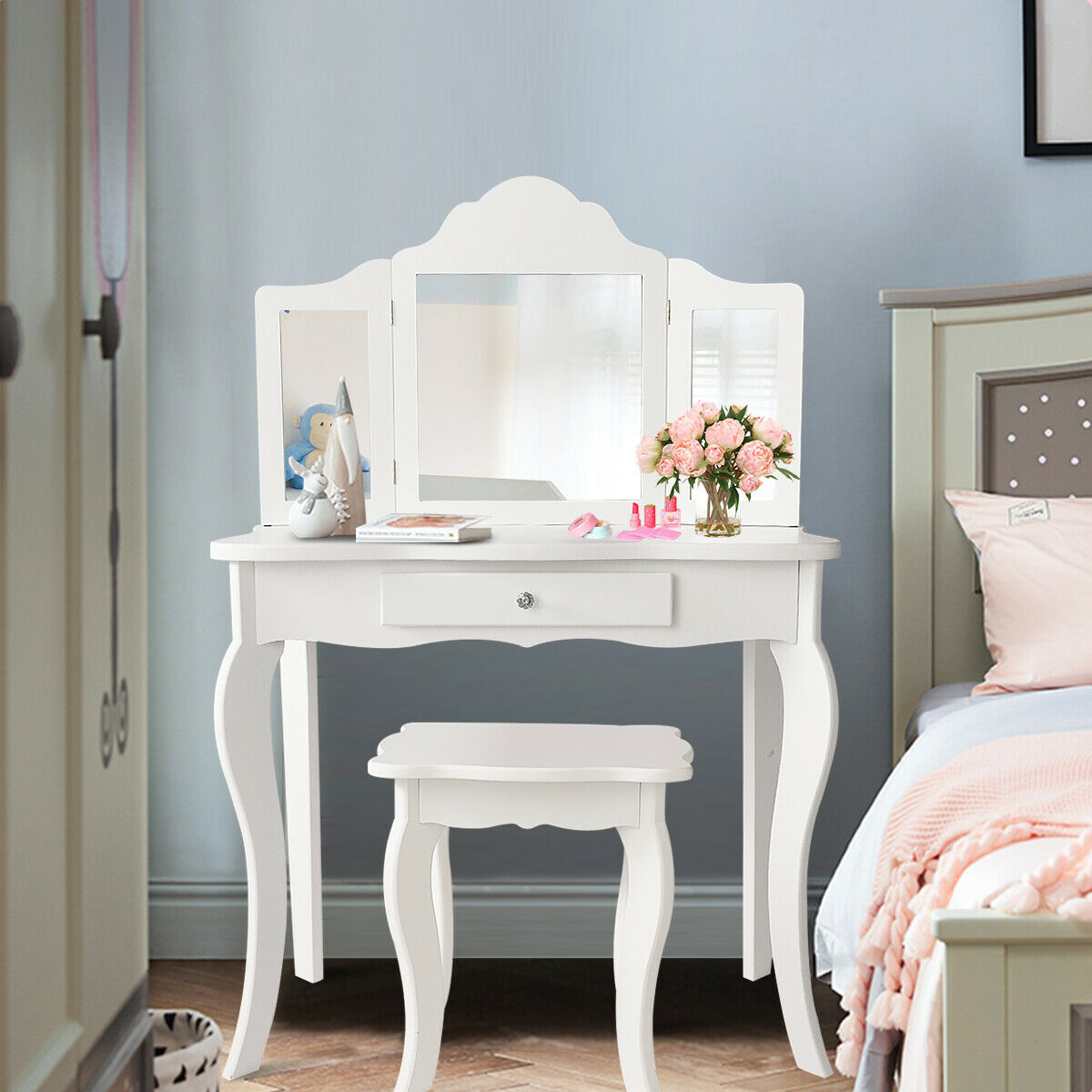 kids vanity table set