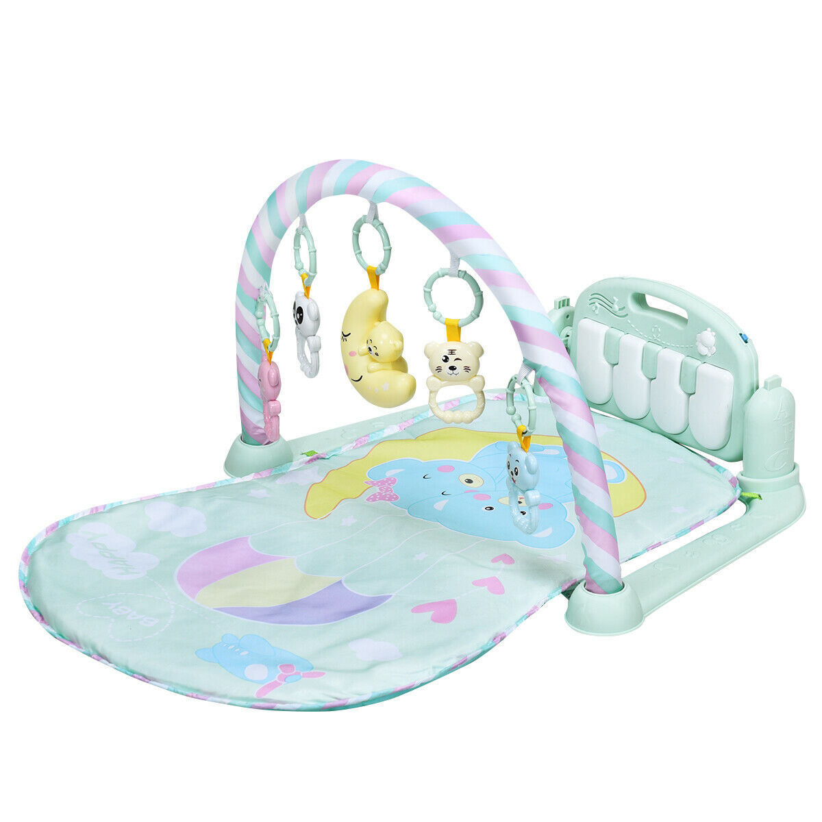 baby activity center with piano