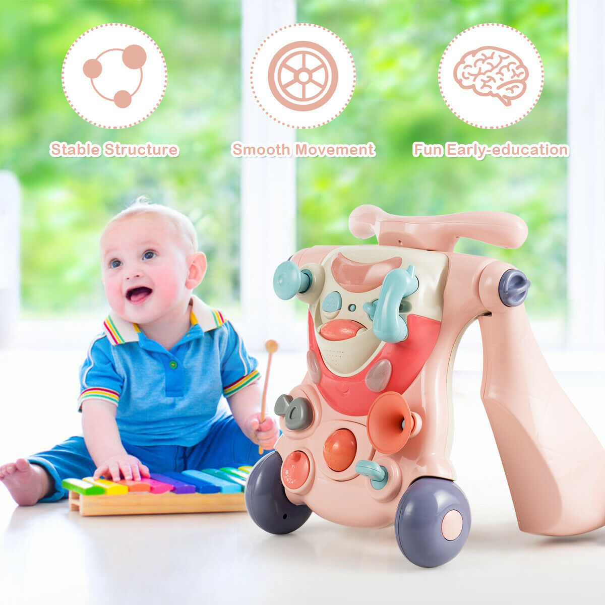 2 in 1 walker for babies