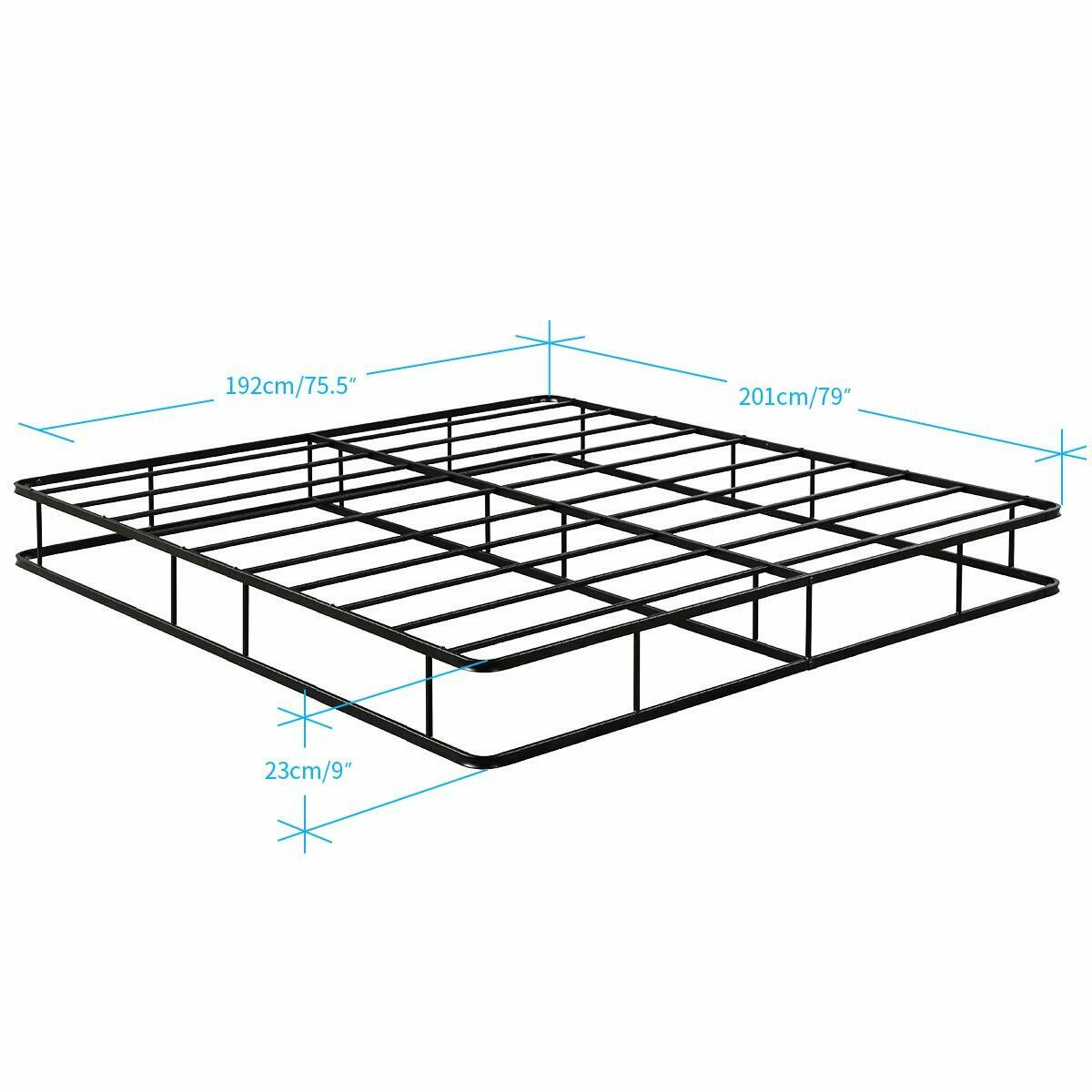 Costway 9 Inch Platform Low Profile Bed, Low Profile Queen Size Metal Bed Frame