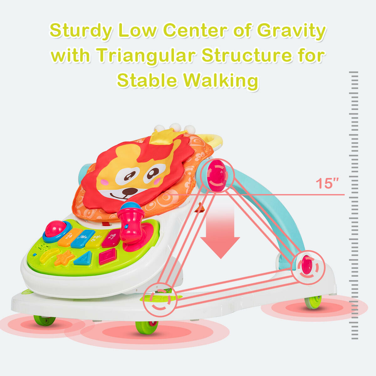 costway sit and stand stroller
