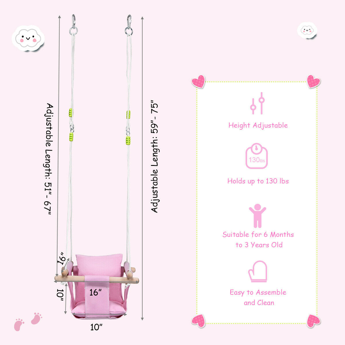 costway baby swing