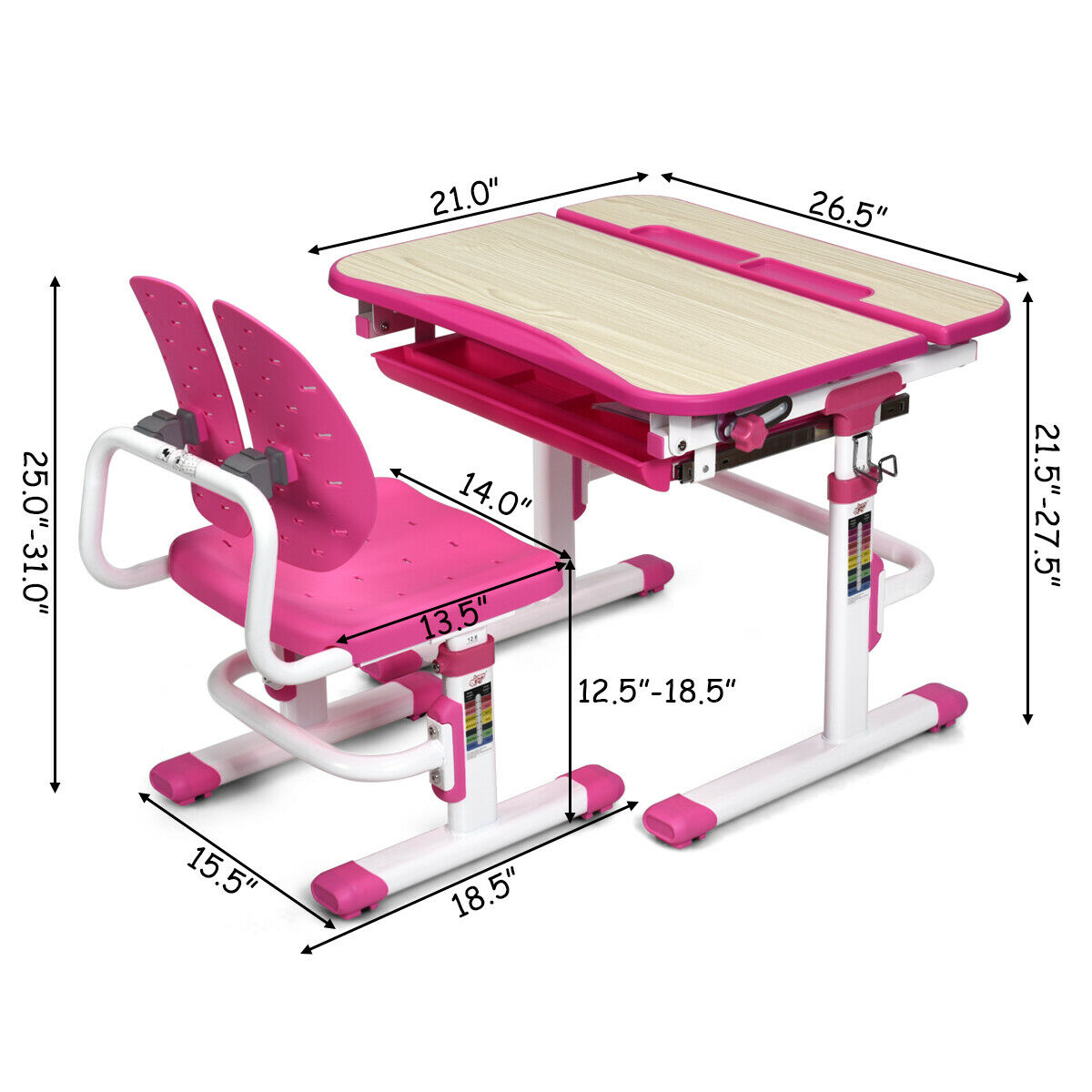 study table chair set