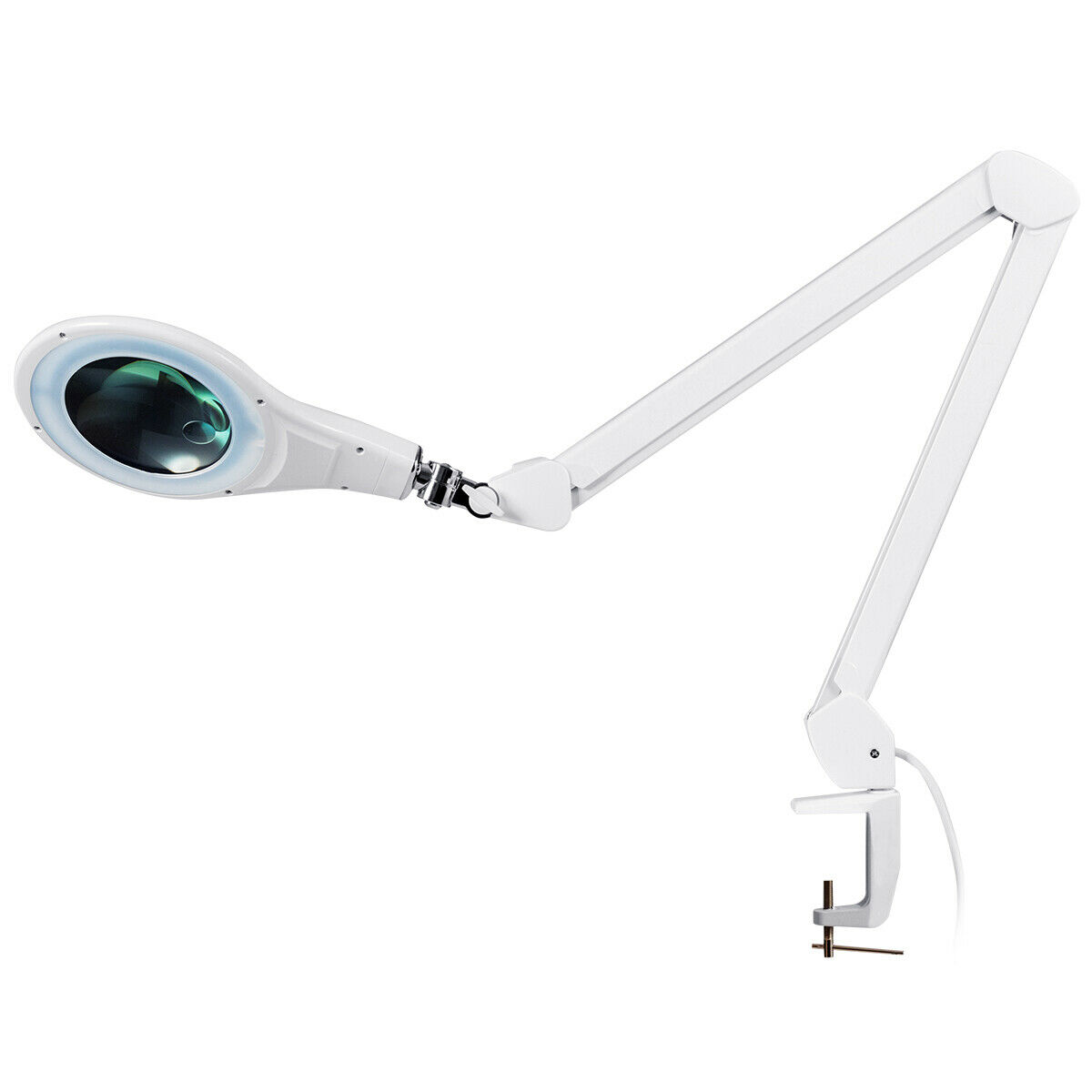 Swingarm Desk Lamp With Magnifying Glass