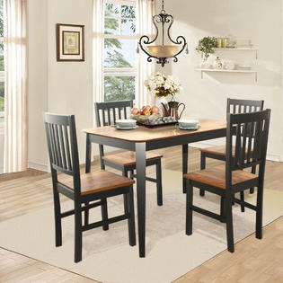 Costway Mid Century Modern Rectangular Dining Room Table w ...