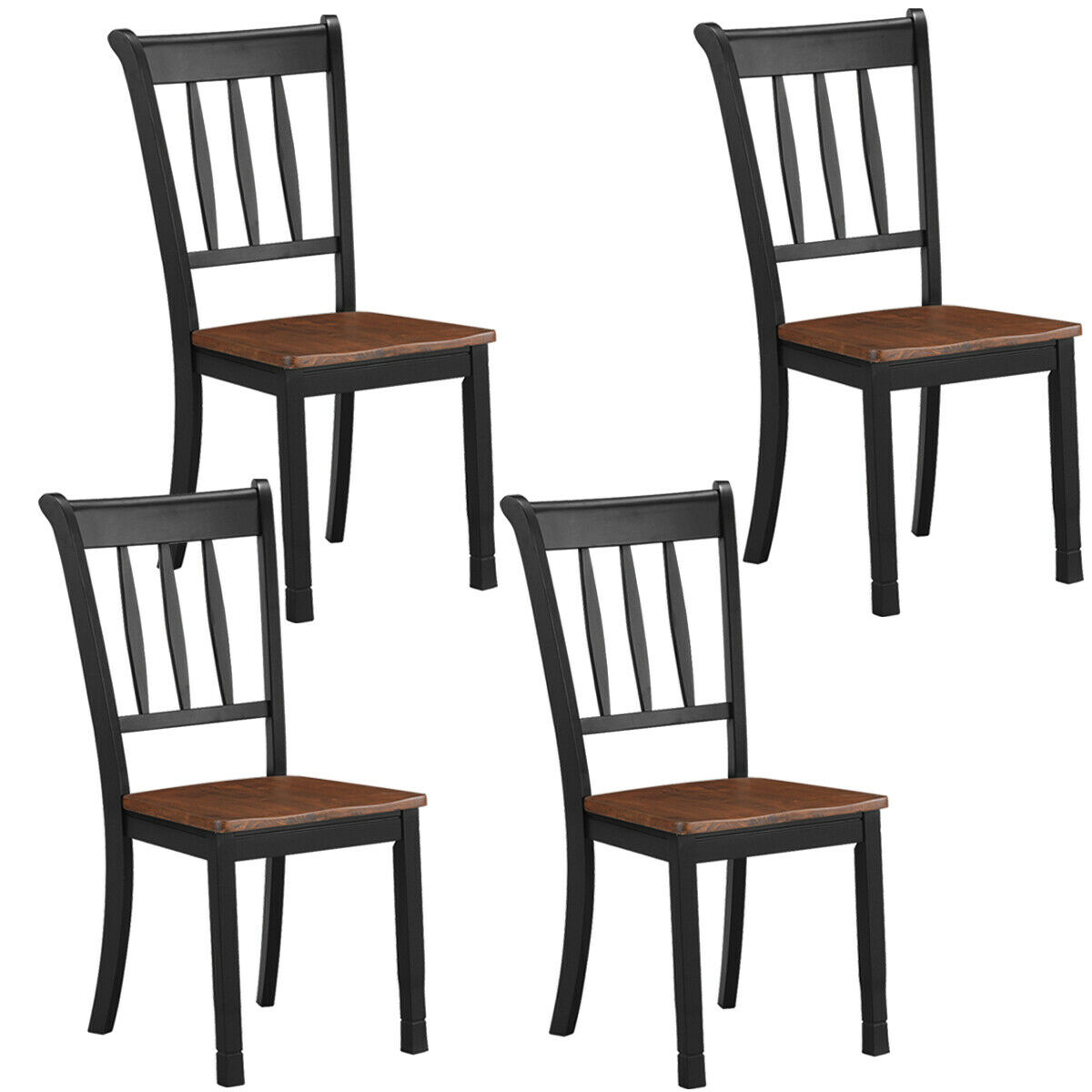 Wood Dining Chair High Back Room, High Back Dark Wood Dining Chairs
