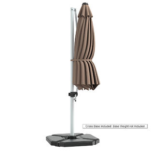 Costway OP70234TN 11' Patio Cantilever Offset Umbrella 360 ...