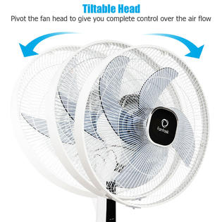 Fantask Ep23437 15 Pedestal Fan Stand 4 Blades 3 Speed 3 Mode Height Adjustable Remote Control You can then usually adjust the tilt on the head and also the way that it rotates, also known. sears
