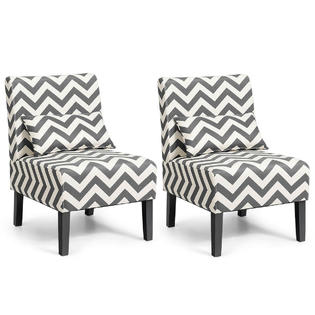 Armless Accent Chair Living Room, Living Room Accent Chairs Set Of 2