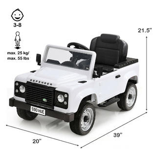 Costway Landrover Defender Licensed Pedal Powered Go Kart Kids Ride On