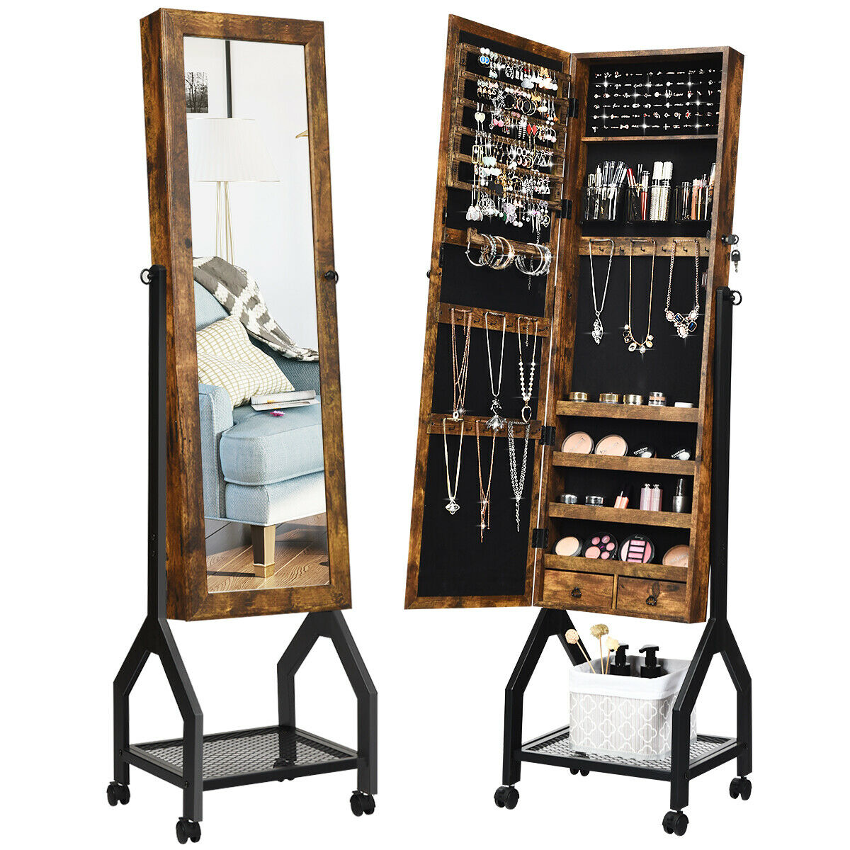 Costway Jewelry Armoires Kmart