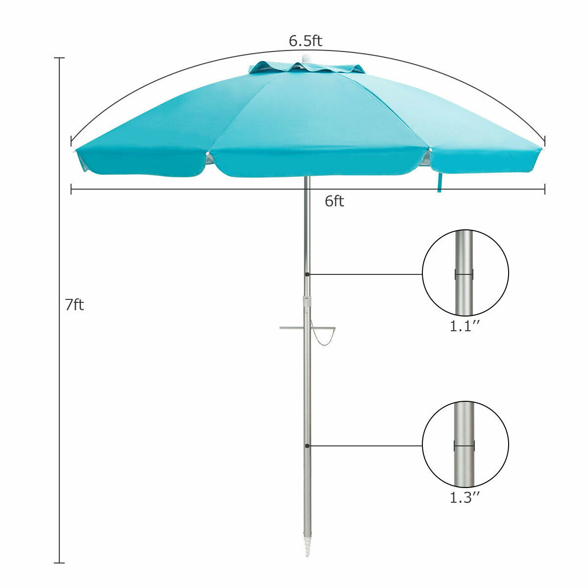 portable sun umbrella