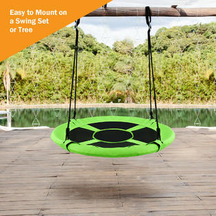 Costway SP36638GN 40" Flying Saucer Tree Swing Indoor Outdoor Play Set