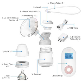 Costway Electric Double Breast Pump Breastfeeding Pump w/ Expression