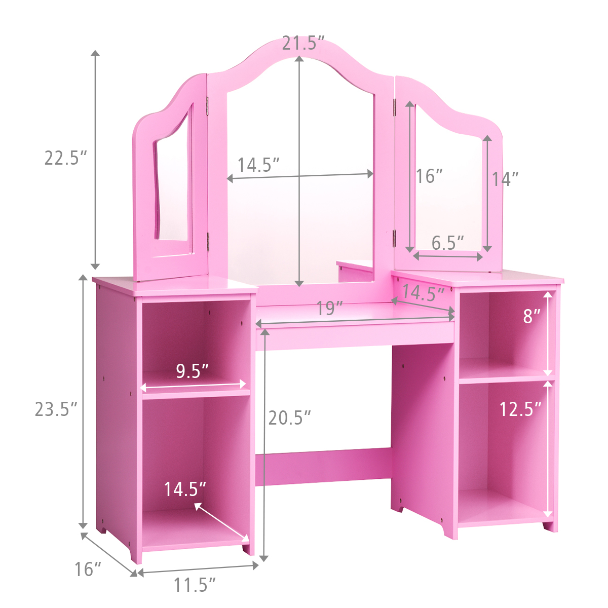 girls vanity table set