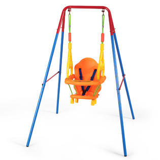 Goplus Kids Toddler Children Swing Seat Set Chair Outdoor Backyard