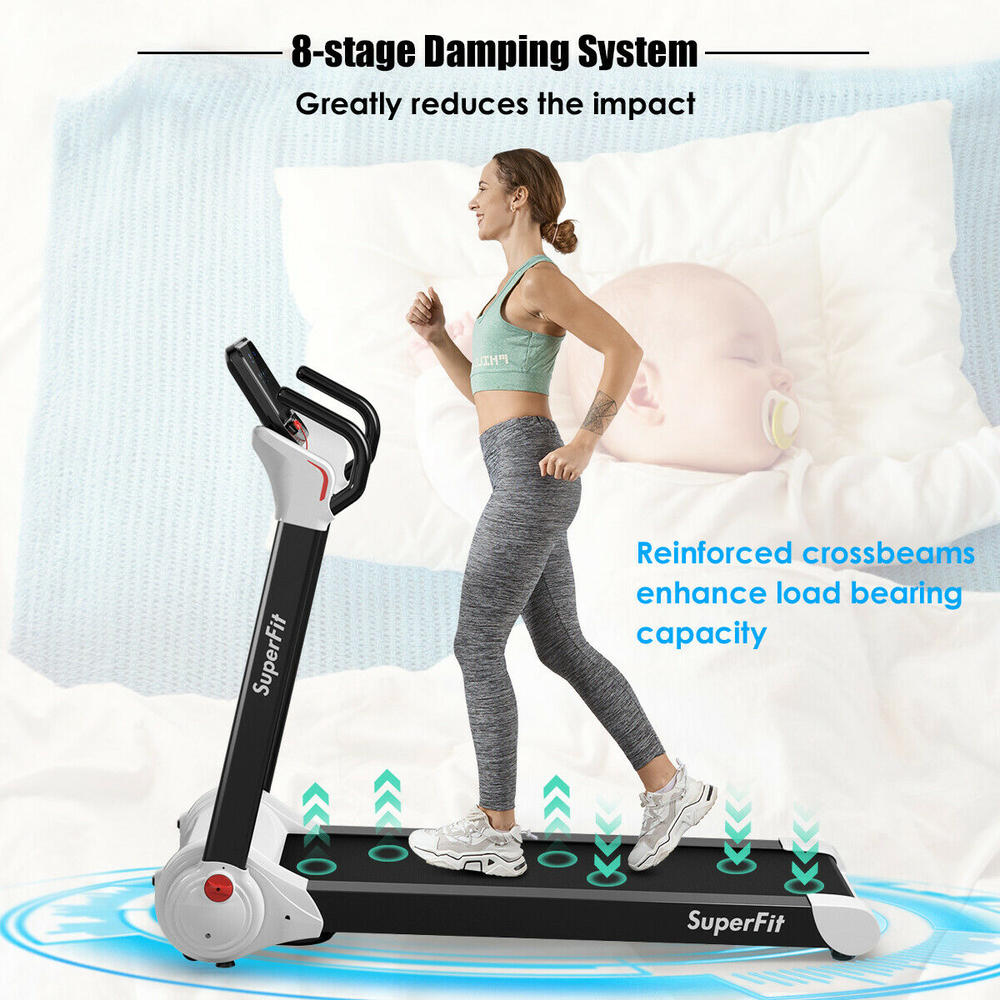 Costway 2.25HP Folding Electric Motorized Treadmill w/ LED touchscreen