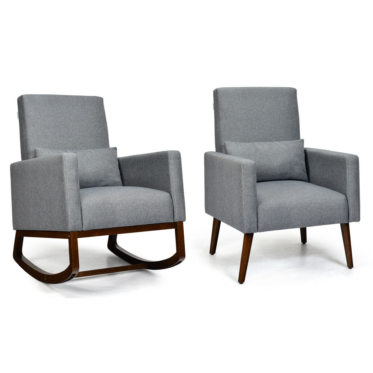 grey armchair for nursery