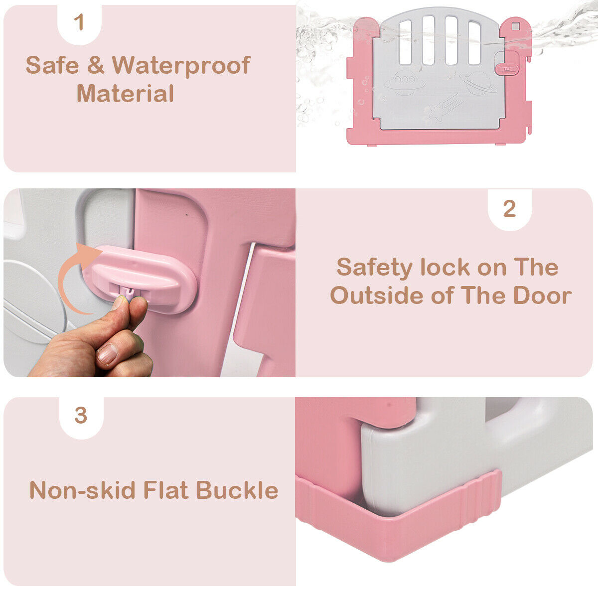 costway 20 panel playpen