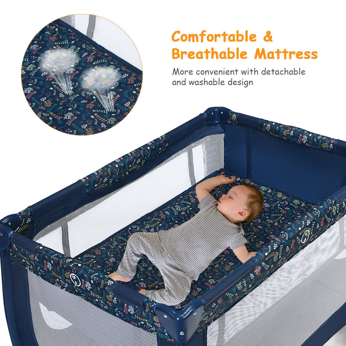 costway portable baby playpen