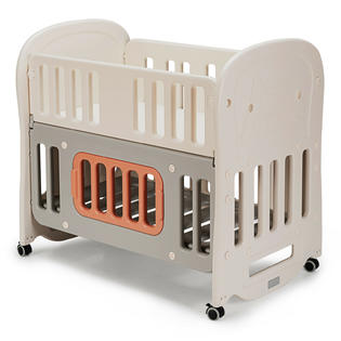 Babyjoy 6 In 1 Baby Bed Crib W 2 Mattress Space Storage Convertible Toddler Playard
