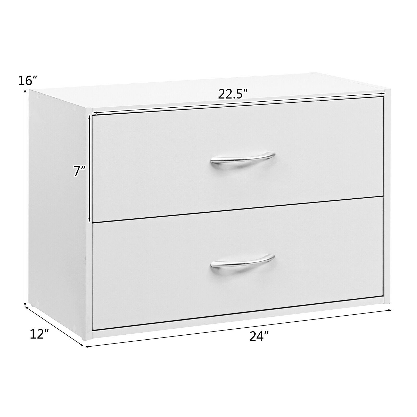 White two drawer dresser Clearance