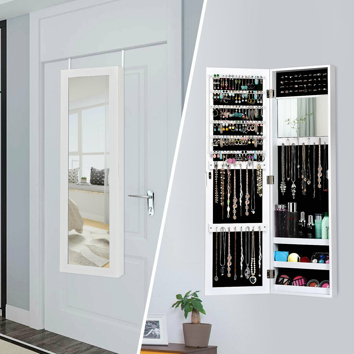 Costway jewelry cabinet clearance